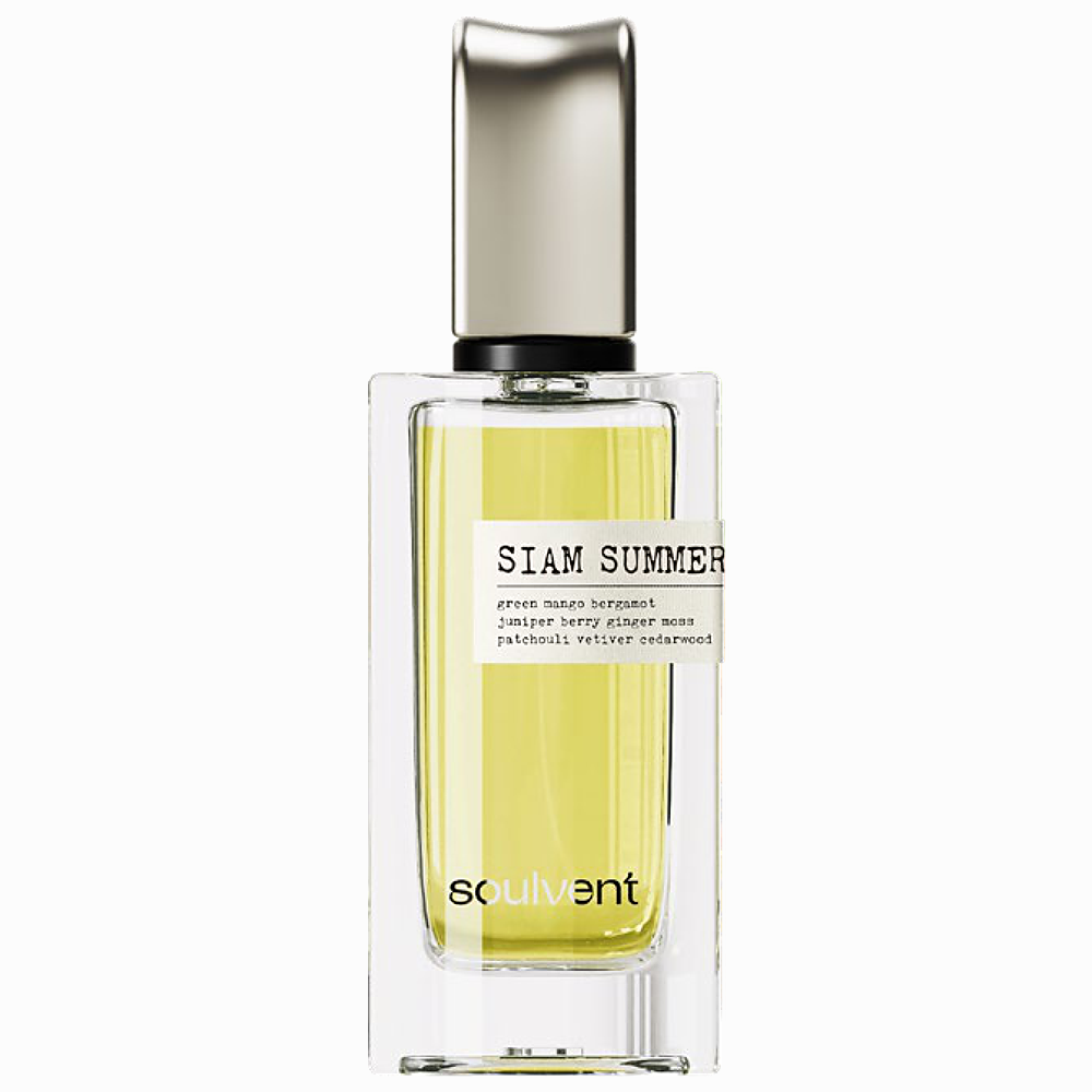 Siam Summer perfume by Soulvent, 30ml bottle of green mango and bergamot fruity chypre eau de parfum