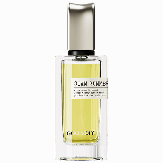 Siam Summer perfume by Soulvent, 30ml bottle of green mango and bergamot fruity chypre eau de parfum